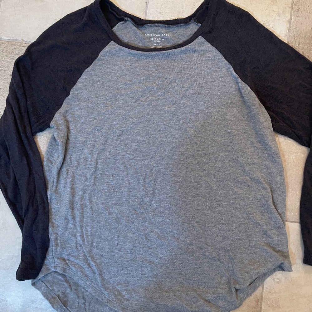 American Eagle Soft and Sexy Plush Sweatshirt - Gray, Medium